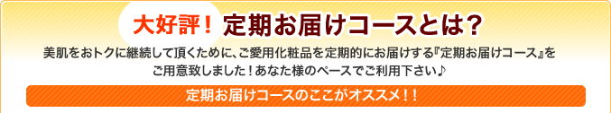 大好評！定期お届けコースとは？